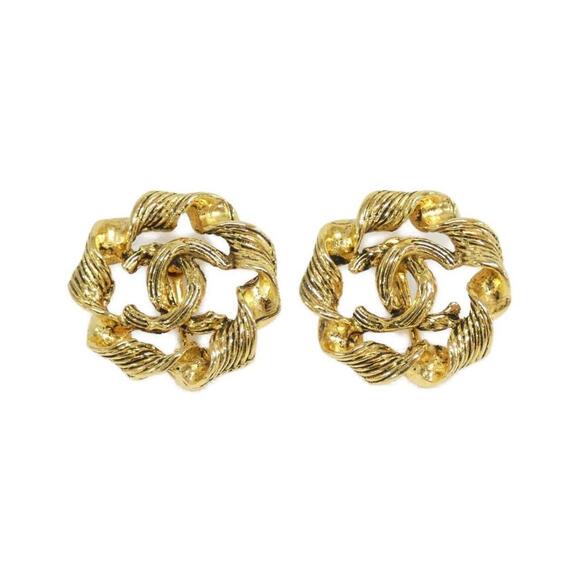 CHANEL Gold Earrings - Picture 1 of 3